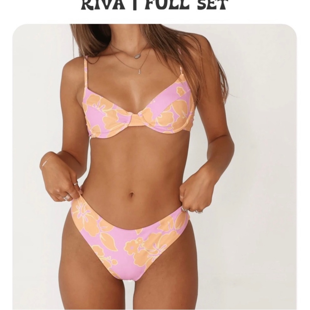 Aurelle Kiva High Waisted Bikini Set Size Medium